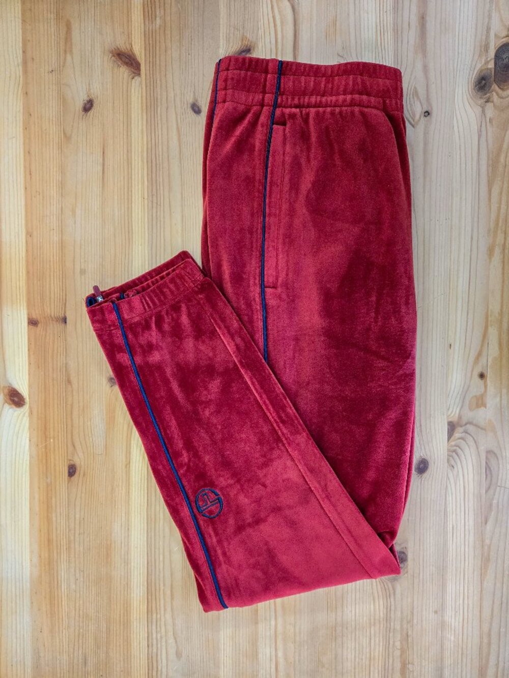 Sergio Tacchini - Lioni Velour Track Pants - Sun Dried Tomato - M